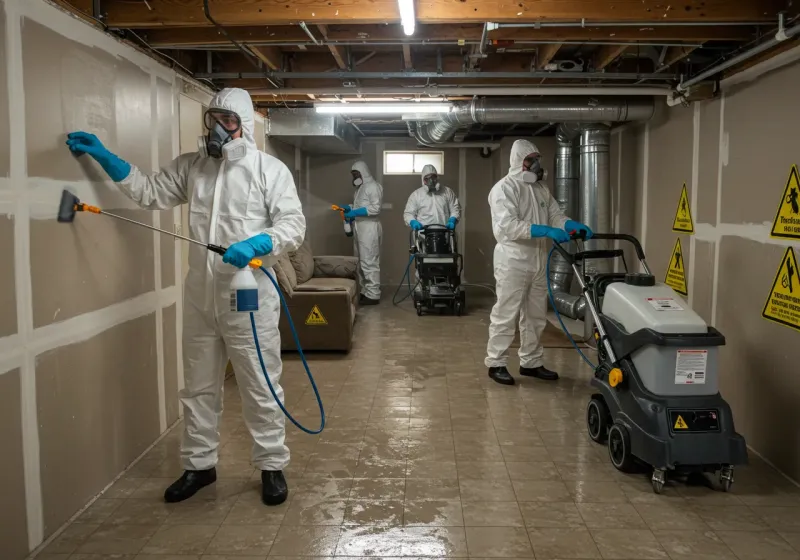 Basement Moisture Removal and Structural Drying process in Alleghany County, VA